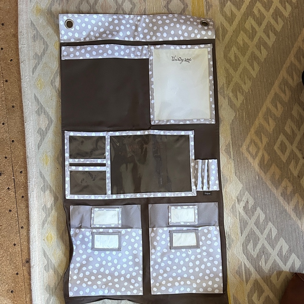 Thirty-One Polka Dot Hanging Organizer